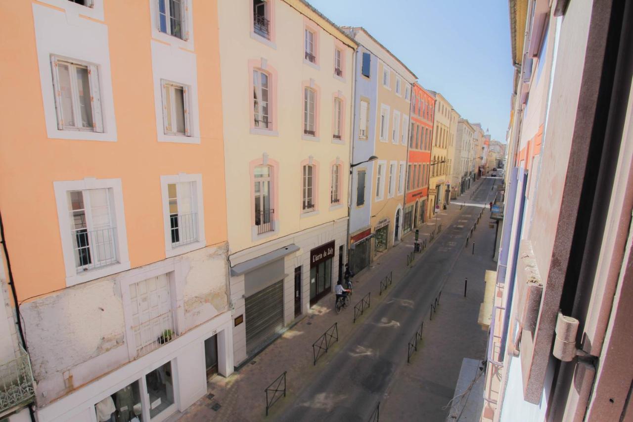 Charmant T2 En Coeur De Ville - 2 Lits + Lit Bebe - Wifi - Imprimante カルカソンヌ エクステリア 写真